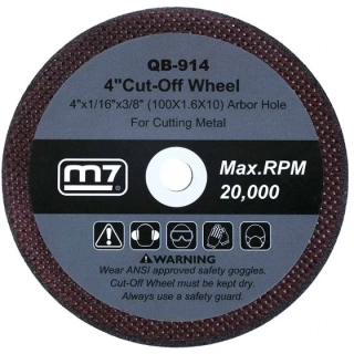 M7 QB-914 řezný kotouč 100 × 1,5 × 10 mm