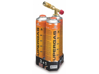 KEMPER KG1047SET Hořák pájecí + 3x SUPERGAS plynová kartuše 600 ml (330 g)
