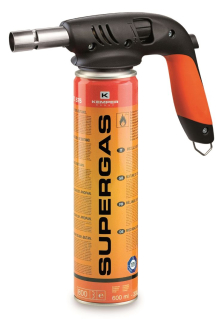 KEMPER KG820AKIT Pájecí hořák piezo + SUPERGAS plynová kartuše 600 ml (330 g)