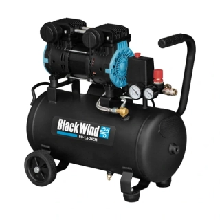 Black Wind BO-1,5-24CM Bezolejový tichý kompresor 1,5kW