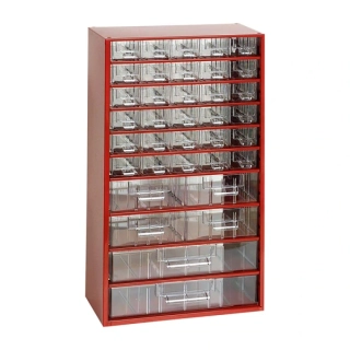 TOKOZ Zásuvkový organizér 12 / 30S, 4M, 2L - RAL 3002 - Červená