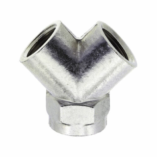 A040-14 rozdvojka poniklovaná vnitřní závit 1/4"