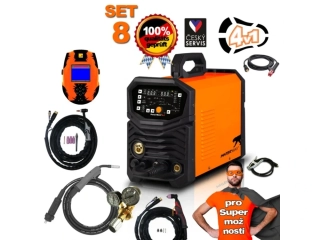 PANTERMAX PanterWeld®4v1 200 MULTIFUNKČNÍ invertorová svářečka MIG/TIG/MMA/PLAZMA SET8BL + KUKLA + VENTIL