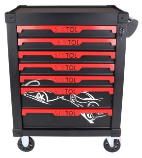 SIXTOL SX8001 Dílenský vozík na nářadí MECHANIC TROLLEY KEVIN, 7 šuplíků