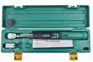 JONNESWAY T24135 Momentový klíč, přesný, digitální, 3/8", 6,8-135 Nm, 36z, kalibrovaný