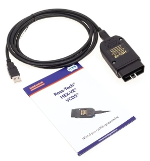 ROSS-TECH VCDS VAG COM MAX + HEX V2 usb kabel profesionální auto diagnostika
