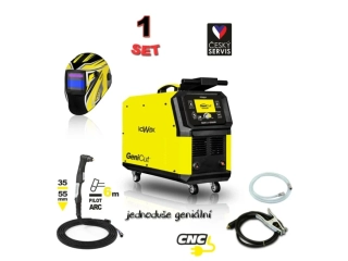 KOWAX GeniCut 121LCD SET 1 plazmová řezačka, hořák 120A, 6m + KUKLA