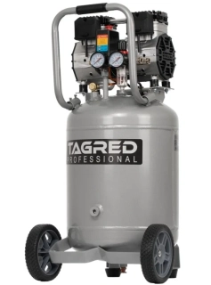 TAGRED TA3394 Bezolejový vertikální kompresor s odlučovačem 50l, 230 V, 2 písty, 8 BAR