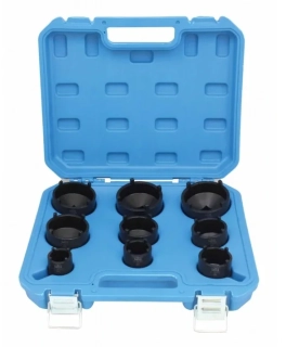 SATRA S-90069 Nástrčné hlavice - klíče 1/2" a 3/4" s vnější drážkou, sada 9 ks