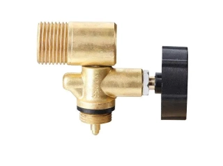 MEVA 2156UVB jednocestný ventil PB W 21,8L do boku - nástavec na 2kg láhev