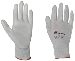 GEBOL MICRO FLEX Pracovní nylonové rukavice - velikost 8