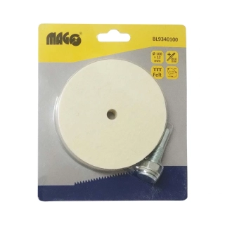 Magg BL9340100 Leštící kotouč 100 x 12mm filcový, se stopkou