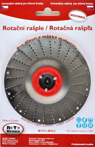 Magg ROTO12520 Rotační rašple 125x22,2mm - standard čepel 2,0mm