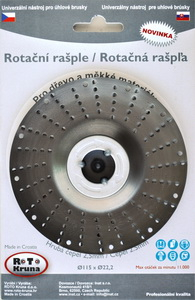 Magg ROTO12525 Rotační rašple 125x22,2mm - hrubá čepel 2,5mm